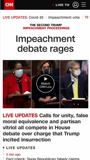 CNN News website